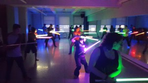 De zwaardvechters van New York Jedi in actie. Foto: Hans Klis