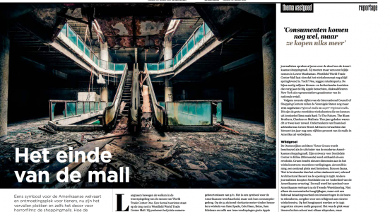 Het einde van de mall. Screenshot Retailtrends 10