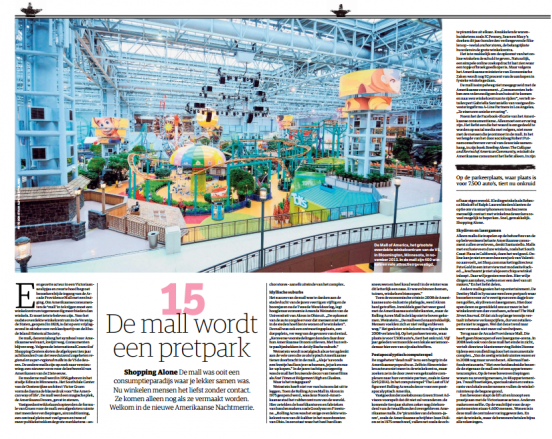 De mall wordt een pretpark. Screenshot NRC Handelsblad
